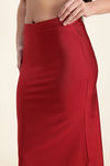 Zivame Shimmer Stretchy Saree Underskirt  - Red Dahlia — thumbnail 5